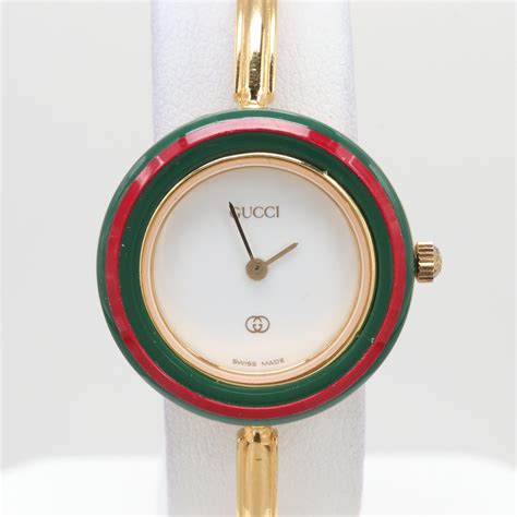 wisselbare ringen voor gucci dameshorloge l 1100 1999|Gucci 1100L – Ladies Watch with Interchangeable Bezels .